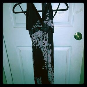 Black and pink dress